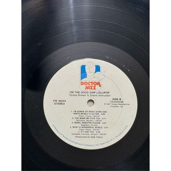 TERESA BREWER & SVEND ASMUSSEN: on the good ship lollipop DOCTOR JAZZ 12" LP - Picture 13 of 15
